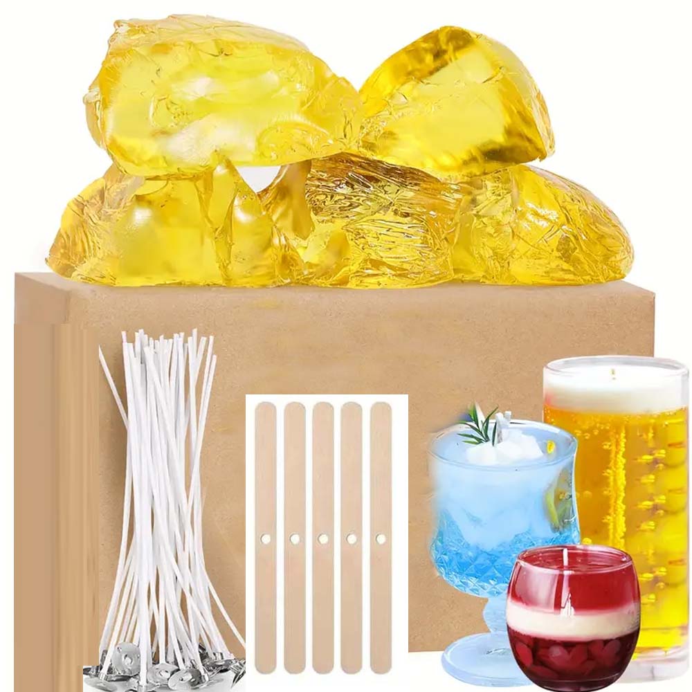 Candle Making At Home - 200g Yellow Clear Gel Jelly Wax