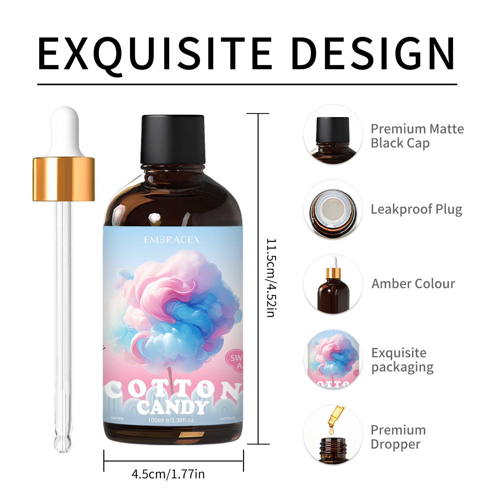 100ml Cotton Candy Fragrance O - đánh giá và giá Candle Making Oil Scents