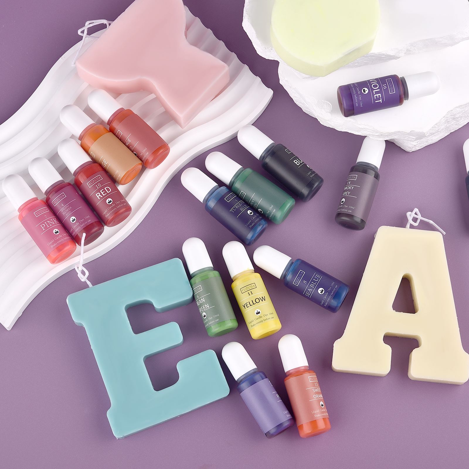 10ml Candle Wax Pigments DIY C - đánh giá và giá Soy Wax Pillar Blend