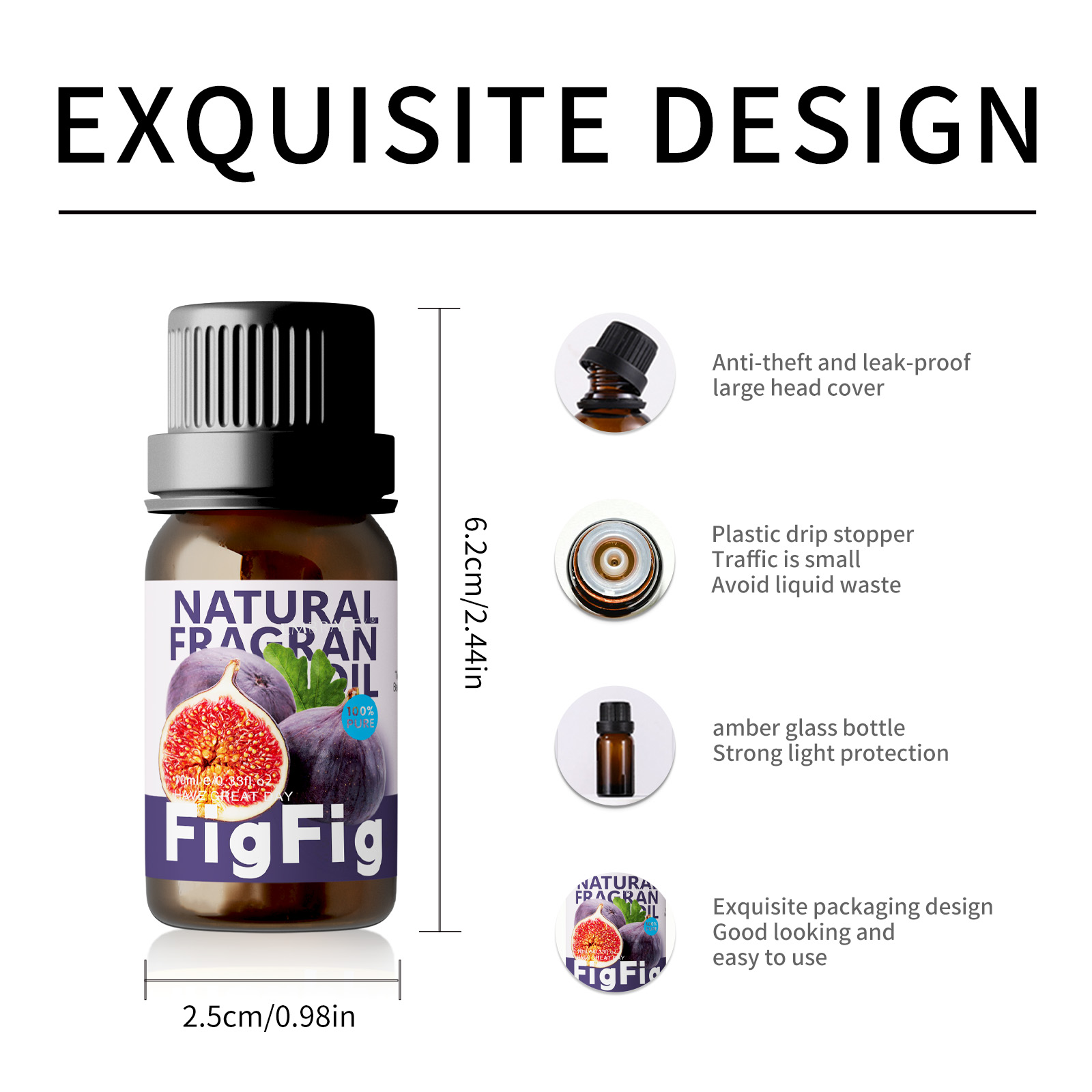 10ml Fig Fragrance Oils Fruit  - đánh giá và giá Candle Making Oil Scents